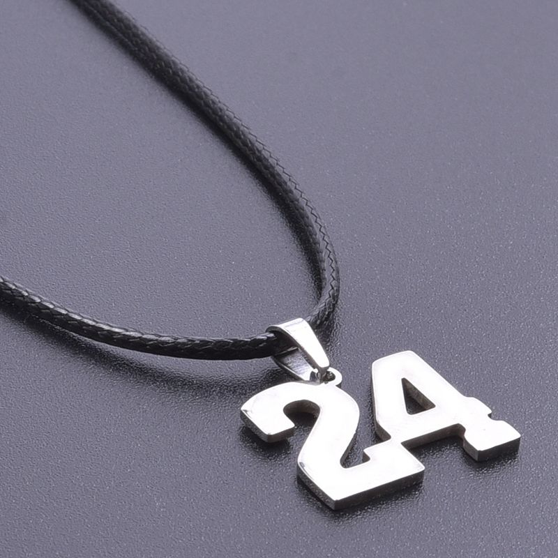 Sports Pendant Necklace Stainless Steel Necklaces For Women Men Accessories Leather Rope Basketball Football Charm_voghion.com