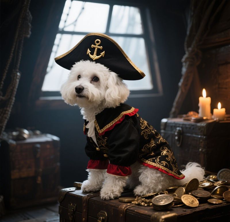 Pet Dog Halloween Hat Set Cosplay Pirate Costume_voghion.com