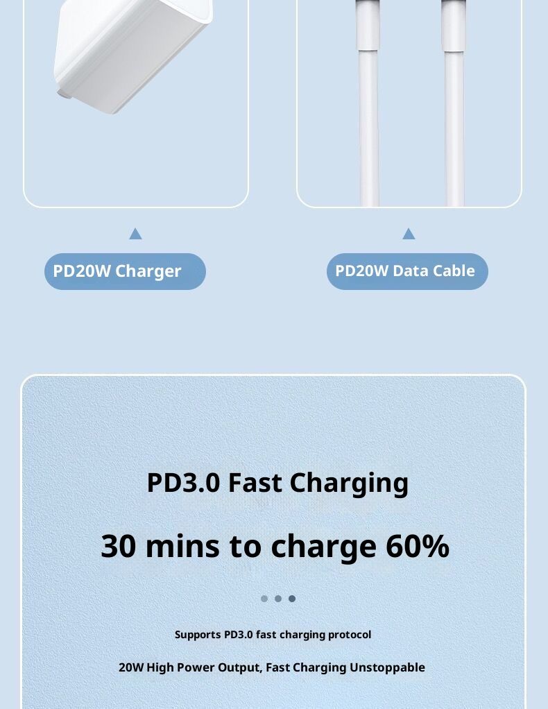 Suitable For 14PD Fast Data 20W Set 13/12/11/XSE/XR 8P 7P Charging Cable 6P_voghion.com