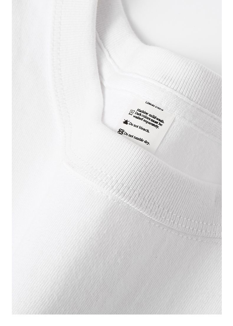Drei nadel ~ 320g reine baumwolle Amerikanischen stil kleine ausschnitt langarm T-shirt für männer frauen innere hoodies mit_voghion.com