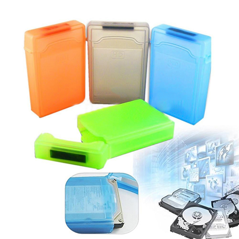 3,5 polegadas de plástico à prova de poeira IDE SATA HDD disco rígido caixa de armazenamento caixa capa_voghion.com