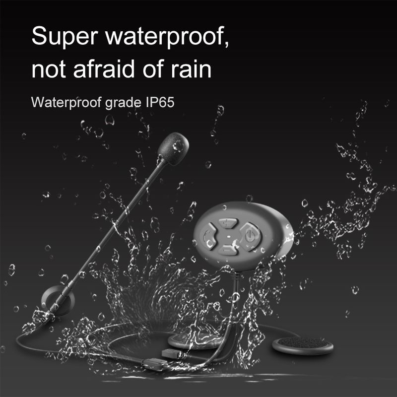 DK11 Cuffia vivavoce per casco moto 5.0 compatibile con Bluetooth impermeabile_voghion.com