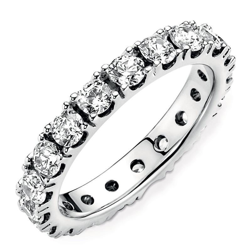 Anello trasparente Sparkling Row Eternity_voghion.com