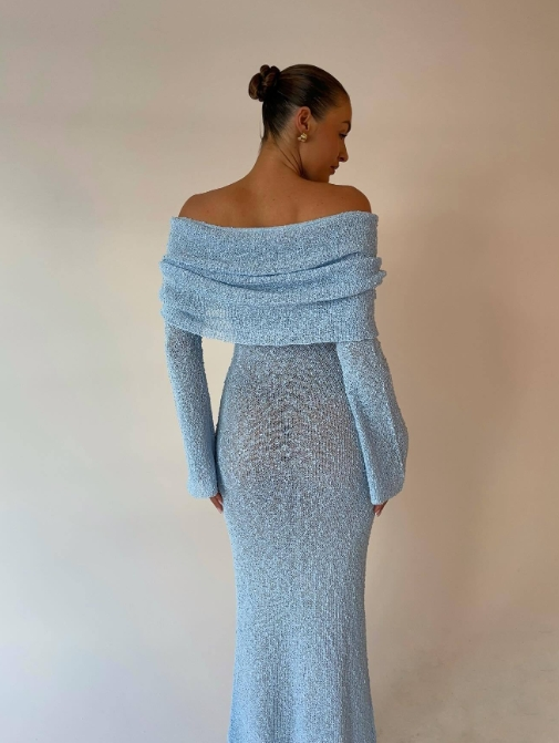 5 Farben europäischen und amerikanischen Stil Strand Urlaub sexy gestrickt ausgehöhlt A-Linie Hals langes Kleid Smock Sommer Mädchen_voghion.com
