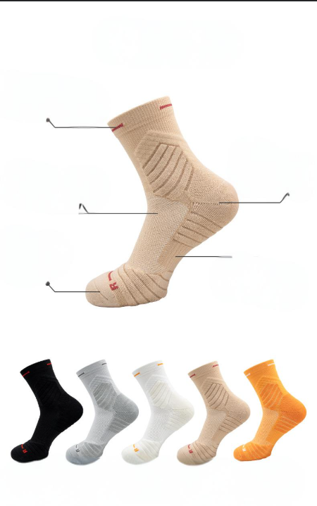 Socken, populär verkaaft, Elite Basketballsocken, Männer, tatsächlech Sportssocken, Mesh, atmungsaktiv, Mëtt-Röhre-Socken, déck Handduch-Ënner-Laafsocken_voghion.com