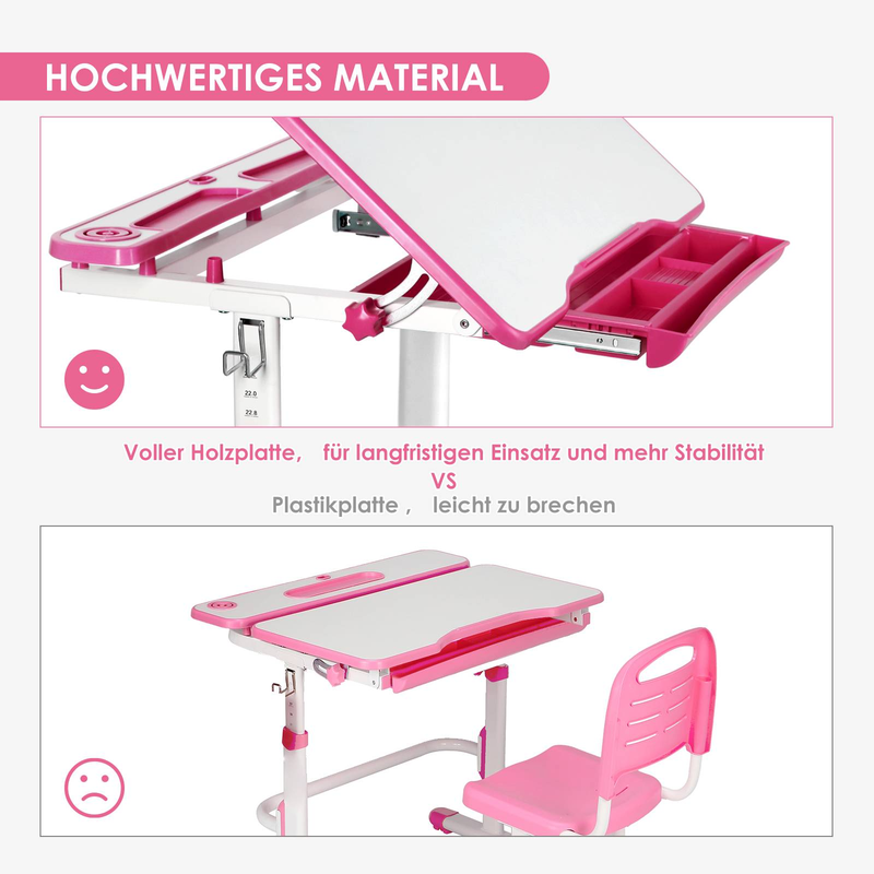 Ergonomisches Design, Kinderschreibtisch und Stuhl_voghion.com