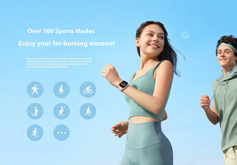 Bluetooth Arama, Kalp Atış Hızı/Kan Basıncı/Kan Oksijen Ölçer, Müzik Kontrolü ve Çoklu Spor Takibi Özellikli ZL54CJ Akıllı Saat_voghion.com