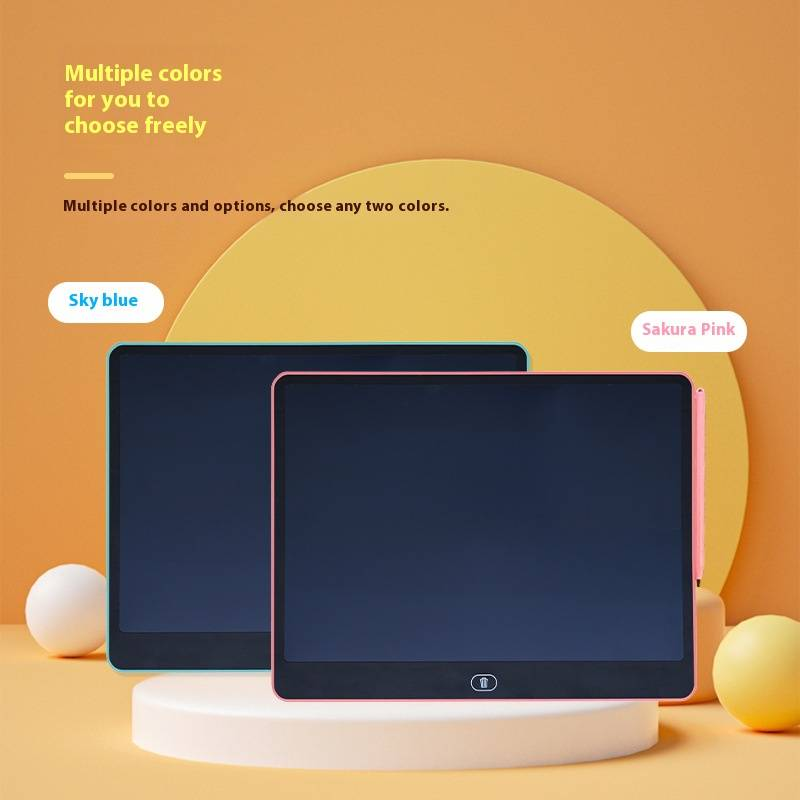 13"/16"/20" LCD Writing Tablet For Kids, Colorful Drawing Board With One-Touch Erase, Portable Doodle Board For Children's Creativity & Learning_voghion.com