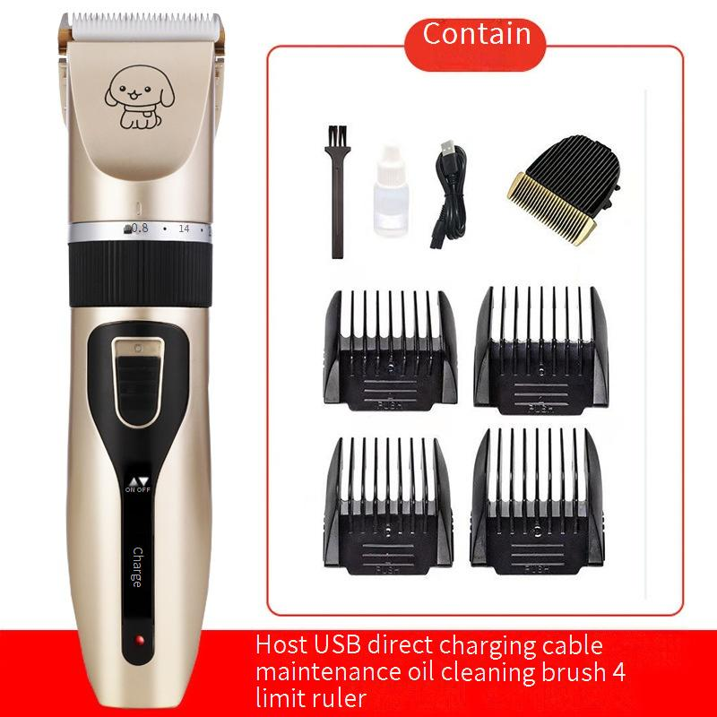 Professional Cordless Pet Grooming Clipper With Ceramic Blade - Quiet & Safe Trimmer For Dogs & Cats - Multiple Attachments For Full Grooming Kit_voghion.com