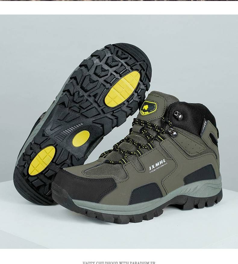 「XGXC」Waterproof Tactical Hiking Shoes, Non-slip, Lightweight, Mid-top Tactical Boots For Couples._voghion.com