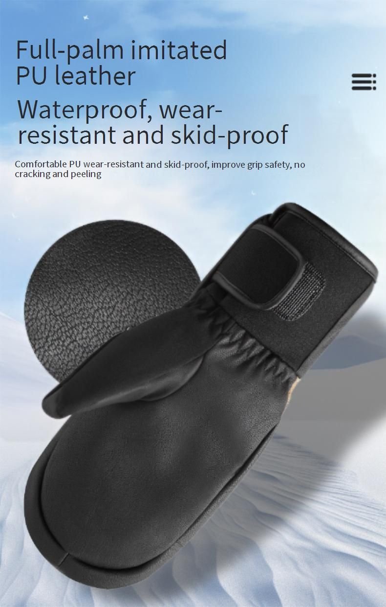 Unisex touchscreen skihandschoenen - waterdichte en winddichte thermische wanten voor snowboarden, fietsen en winterse buitenactiviteiten_voghion.com