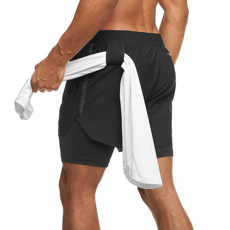 Men's Running Shorts With Built-In Liner – Gym & Beach 5-Inch Workout Shorts For Muscle Training (Breathable & Quick-Dry) – Athletic Casual Wear_voghion.com