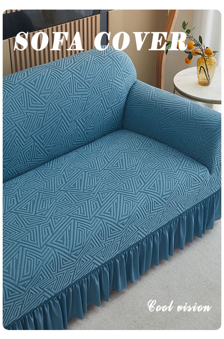 Jacquard Elastic Sofa Covers With Full Coverage & Skirt Hem – Universal Stretch Slipcovers For 1/2/3/4-Seater Couches_voghion.com