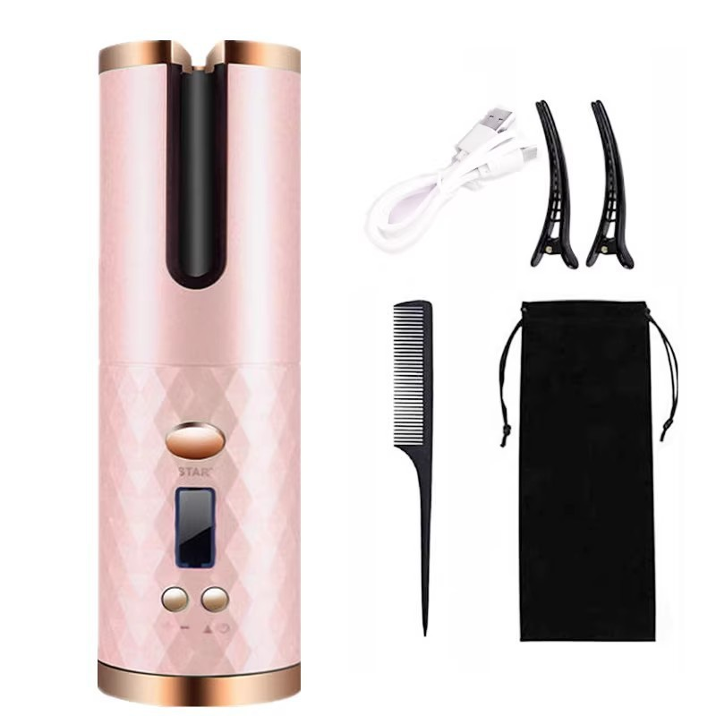 Fier de ondulat mini USB reîncărcabil, ondulator de păr electric și fără fir_voghion.com