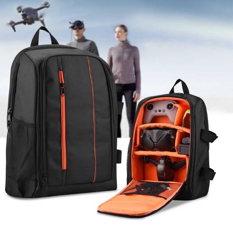 Portable Nylon Backpack For FPV Combo Drone Remote Controller Accessories Waterproof Shoulder Bag Large Capacity F19E_voghion.com