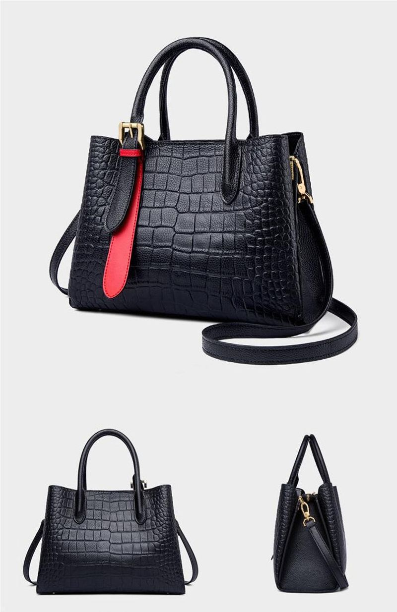 Echtes Leder All-Match-tragbare Umhängetasche mit großem Fassungsvermögen und Damen-Umhängetasche_voghion.com