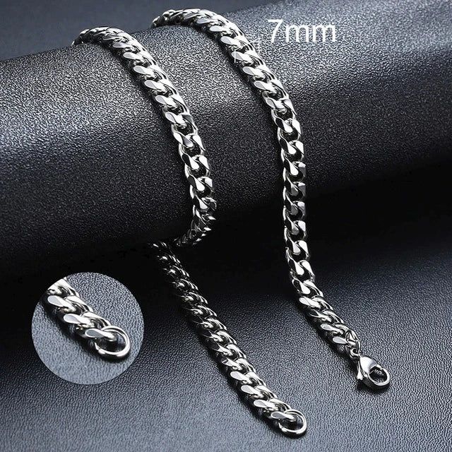 Kettingen Punk Roestvrijstalen Ketting Voor Mannen Vrouwen Gouden Ketting_voghion.com