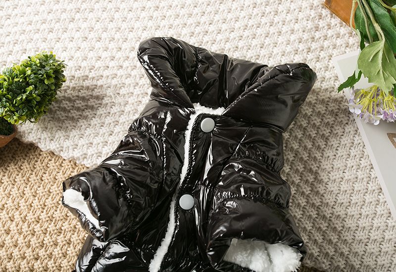 Roupas de cachorro de pelúcia outono e inverno roupas de quatro patas casaco de algodão Bichon Pomeranian cachorro pequeno animal de estimação grosso quente e protetor_voghion.com