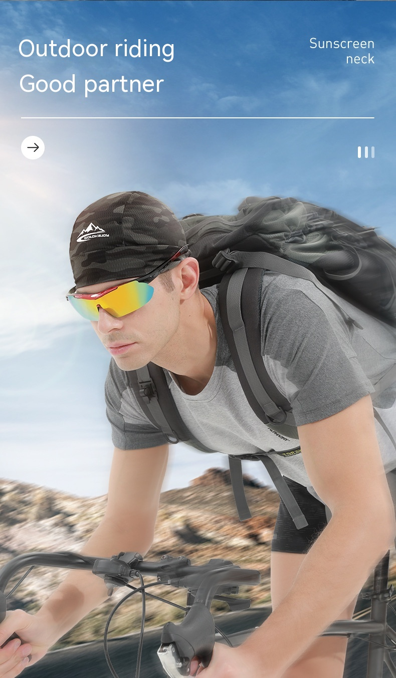 Casquette de cyclisme d'été pour hommes en soie glacée à séchage rapide, casquette en peau de melon, chapeau d'extérieur respirant, casquette de Protection solaire, Protection UV et protection solaire_voghion.com