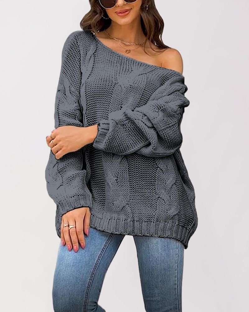 Lockerer Strickpullover mit V-Ausschnitt und Thousand Bird Grid-Muster, ärmellose Weste_voghion.com