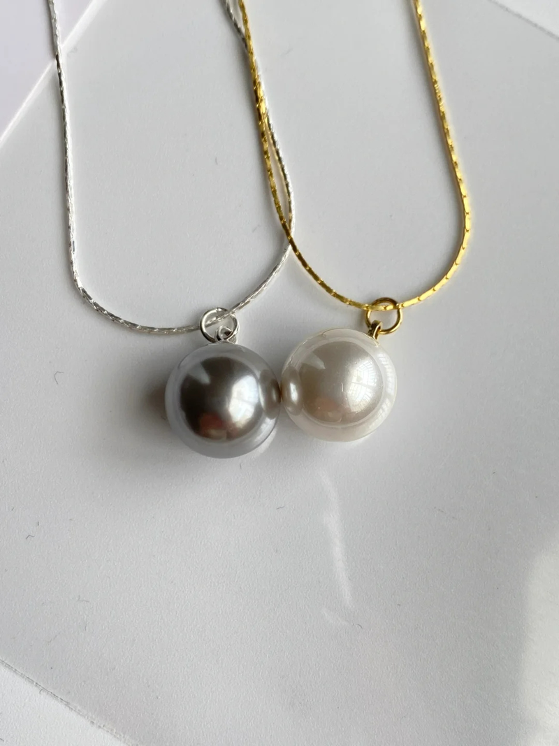 Collana di perle in argento sterling gioielli da donna, versatile e di fascia alta S925 catena di bambù in argento con pendente di design di nicchia catena di clavicola_voghion.com