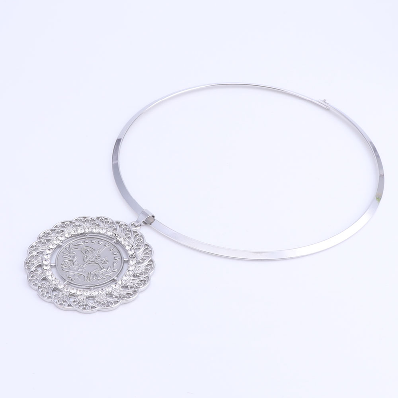 Fashion Jewelry Dubai Crystal Jewelry sets African Women Big Necklace Bangle Earring Ring Jewellery_voghion.com