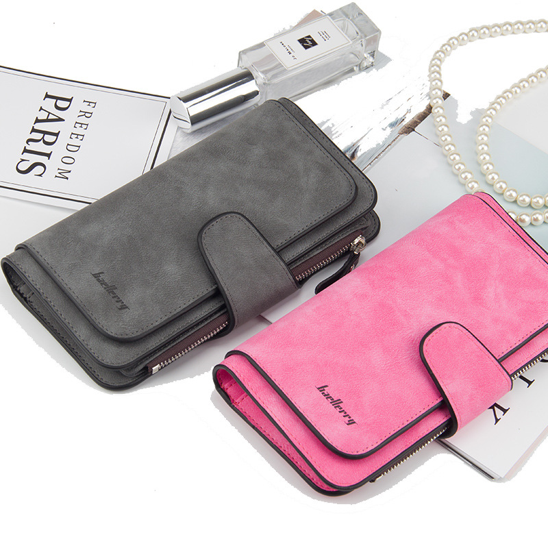 Veske Dame lommebok/lang spenne Multi-Card Mynt Veske Mobiltelefon Veske_voghion.com