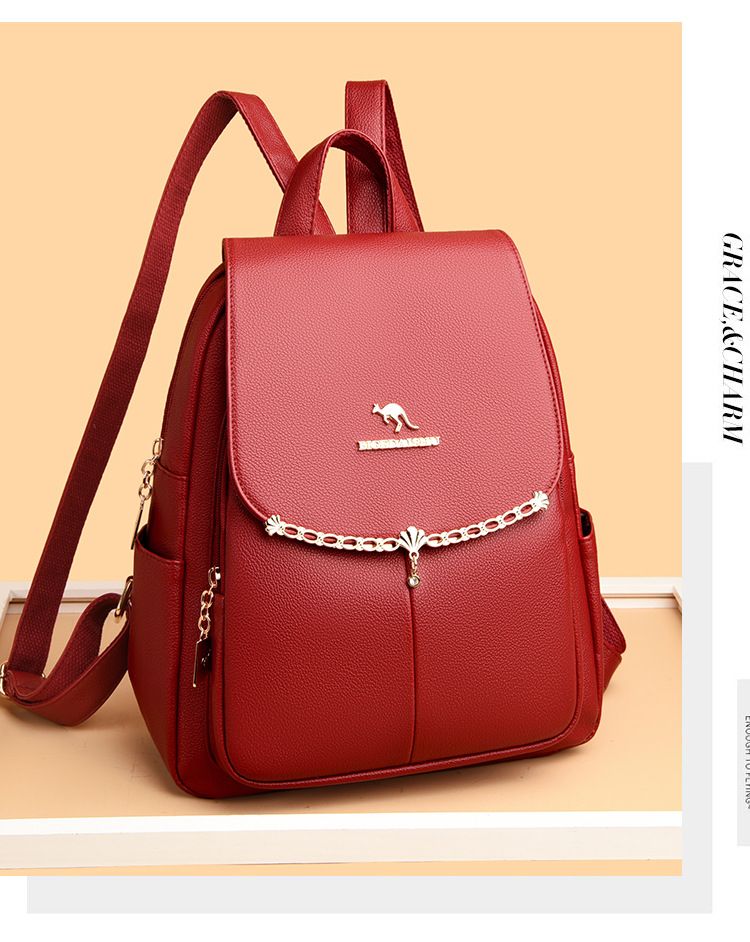 2024. gada vasaras jaunā metāla malas dubultplecu tendence ar pērļu mazu kulonu, ceļojumu sieviešu muguras soma_voghion.com