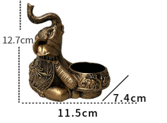 Chandelier en résine d'éléphant Animal, décoration de Table à manger et d'étude, chandelier de décoration, accessoire cadeau, éléphant sacré, nouvelle collection_voghion.com