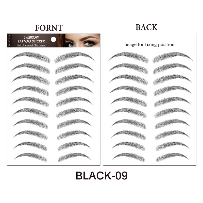6D Hair Like Eyebrows Stickers Makeup Waterproof Eyebrow Eyebrow Long Natural Hair-liked Authentic Eyebrow Tattoo Sticker_voghion.com