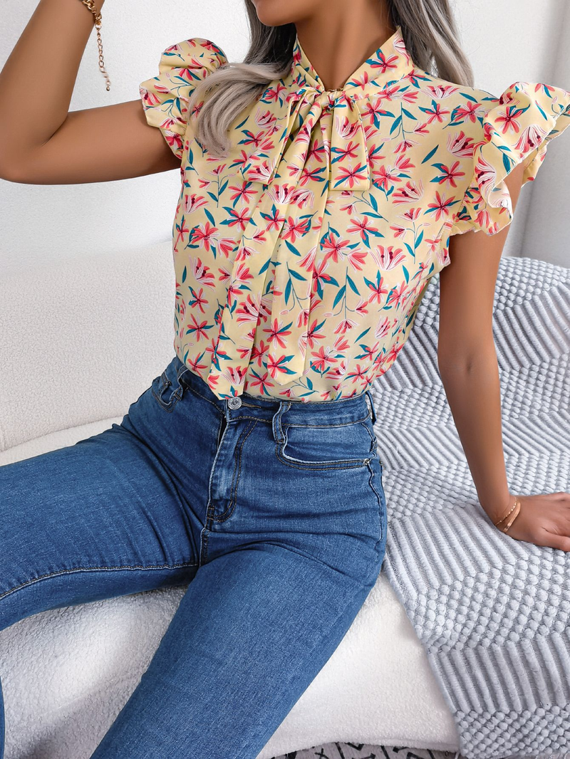Dames Tops Trendy Grafische Workout Tops Plus Size Korte Mouw Y2K Tops Chiffon Zomer Blouses Flowy Shirts Party Tuniek_voghion.com