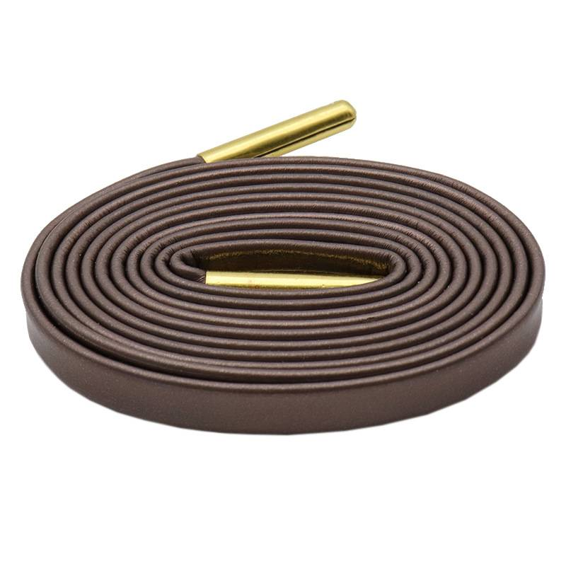 Accesorios para zapatos Cordones de cuero planos con cabeza de metal de 0,7 cm para zapatos deportivos casuales versátiles_voghion.com