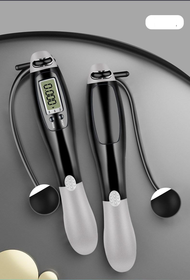 Comptage électronique, saut à la corde, course de corde, saut à la corde métallique, exercice aérobique intelligent à double usage_voghion.com