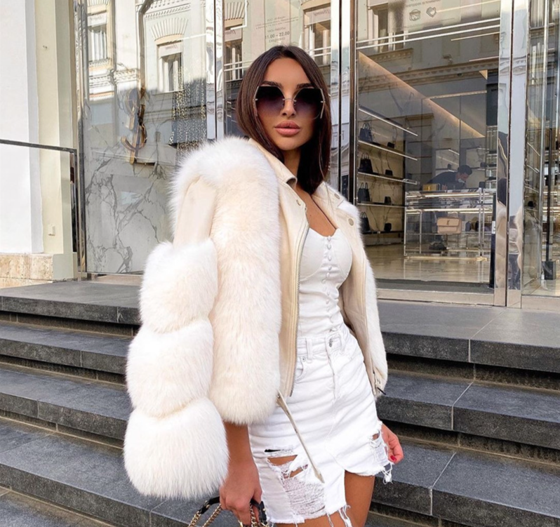 Fuchspelzmantel für Frauen, Motorrad-Stil, kurzer Stil, Internet-Berühmtheit, gleicher Stil, Schlankheitspelz_voghion.com