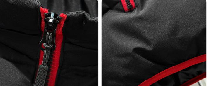 Unisex Reflective Logo Vest – Short Sleeveless Jacket With Thermal Fleece Lining & Side Pockets | Streetwear Essential (L-4XL In White/Black/Red)_voghion.com
