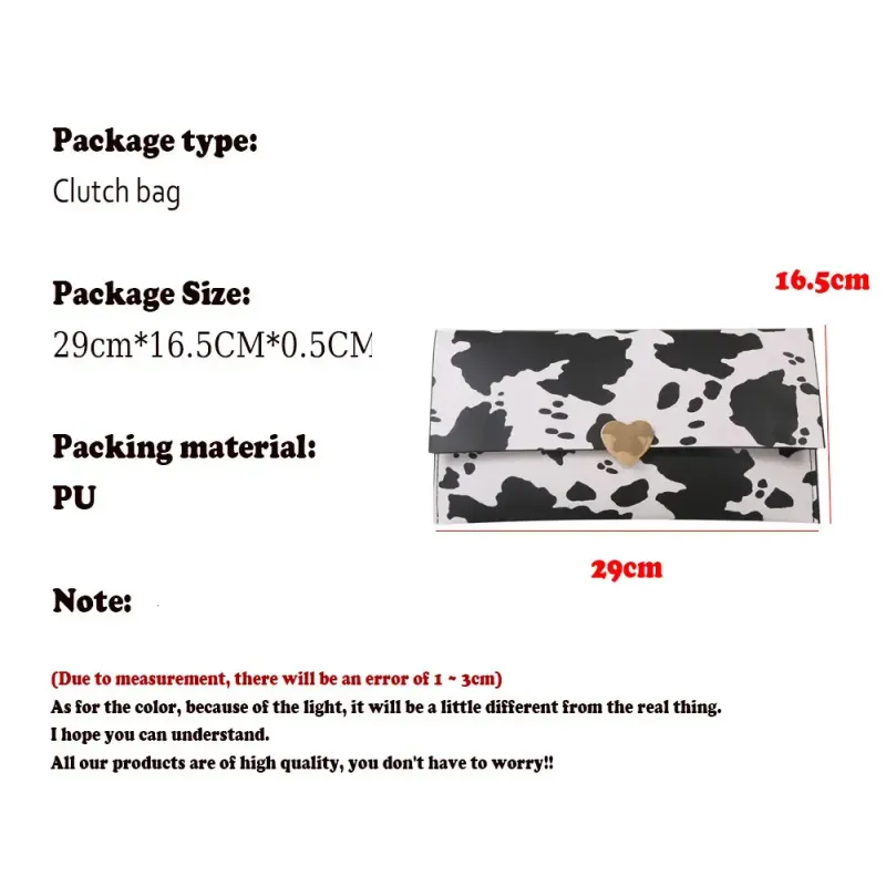 Portafoglio da donna di grande capacità in PU, alla moda, pochette con monete, chiuso, con stampa leopardata e a righe di mucca, 250314l_voghion.com