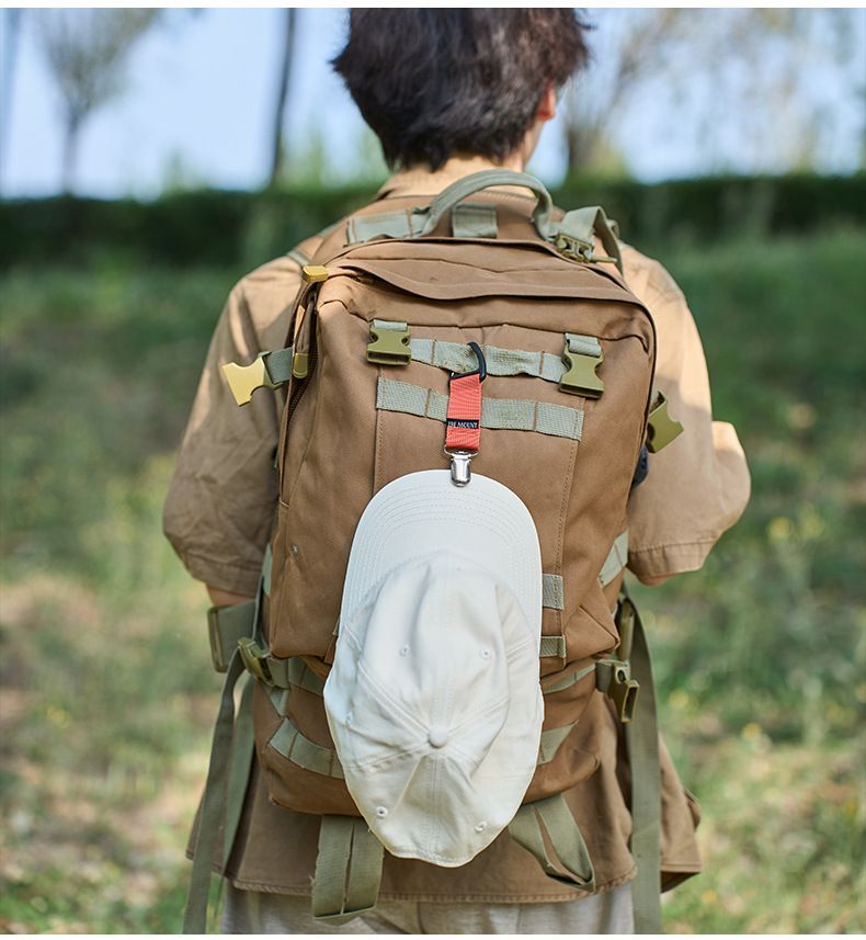 ISE MOUNT Cappello di paglia da viaggio per esterni, guanto multifunzionale, clip per asciugamano, fibbia a fettuccia triangolare, moschettone_voghion.com