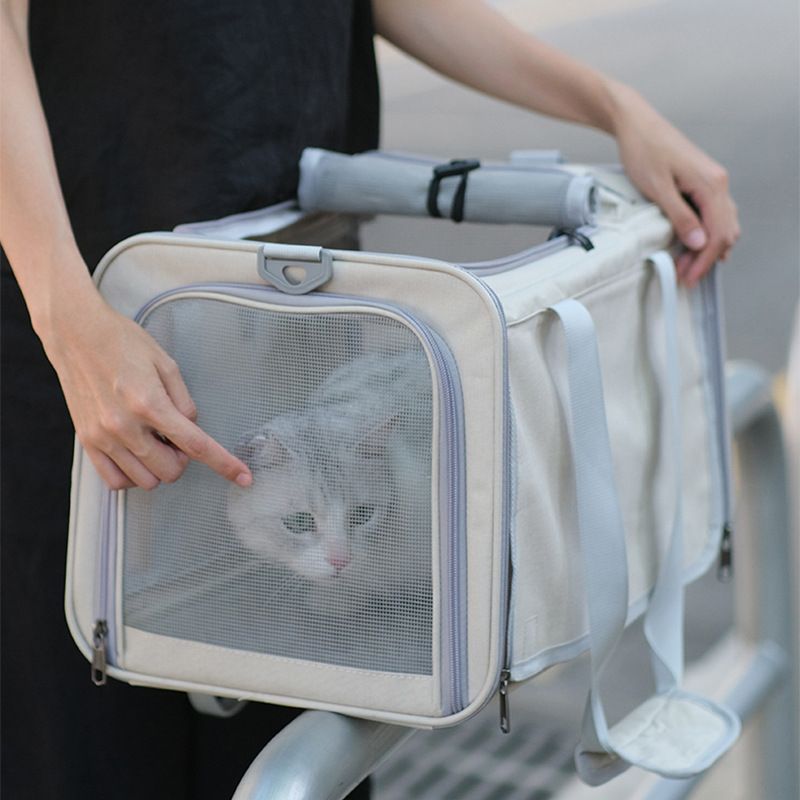 Cat Portable Breathable Handheld Carrier For Small Dogs And Cats Outdoor Travel Car Pet Bag_voghion.com