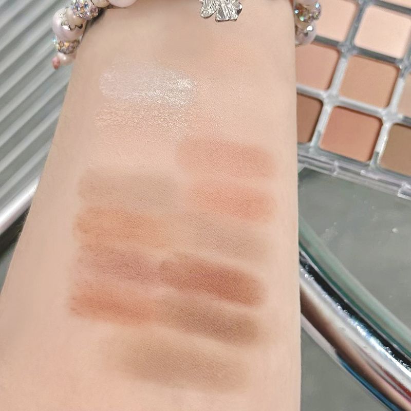 Ombretto per il trucco quotidiano ErshiQi 16 Little Emotion Matte Pearl Light Shine Low Saturated Earth Color_voghion.com