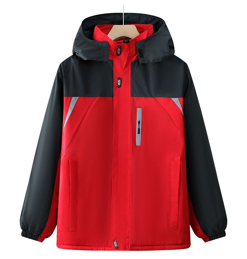 Giacca da lavoro invernale resistente per uomo - Cappotto impermeabile foderato in pile spesso (L-6XL, 3 colori, strisce riflettenti per celle frigorifere e cantieri)_voghion.com