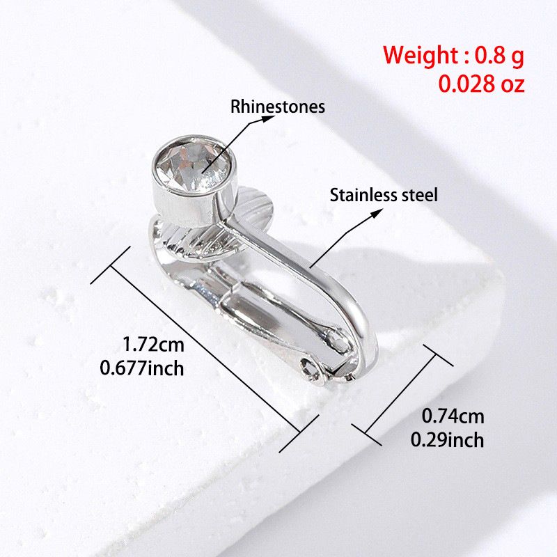 Tierclip-Nabelring Bauchnabelringe Tropfen baumeln Körper Bauchpiercing Körperpiercing Schmuck Nabelclip Bauchnabelring_voghion.com