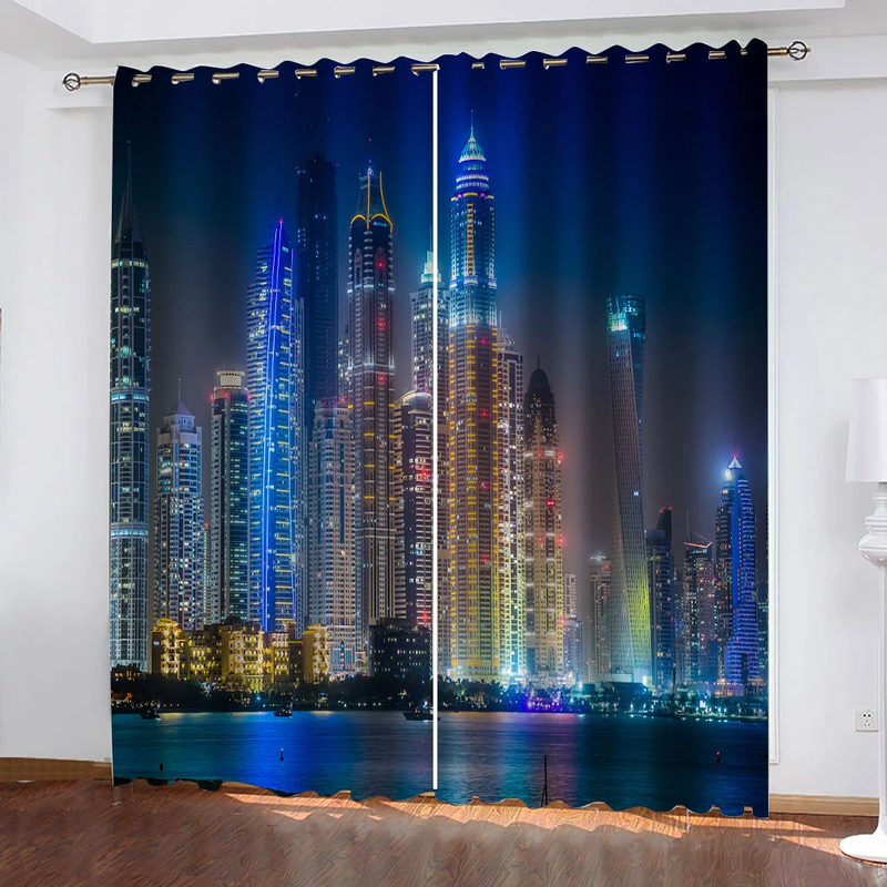 High Shading Curtains Angel Architecture Monuments Sadness Gothic Mysticism Theme Greek Artwork Thick Blackout Material Drape_voghion.com