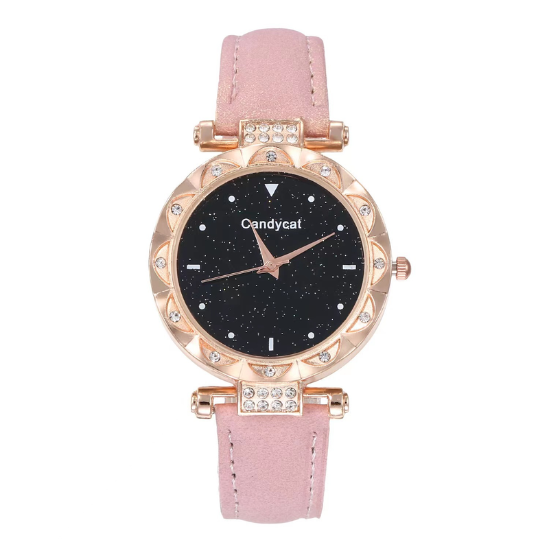 Starry Sky Watch Women's Fashion Trend Simple Women's Watch Student Two-piece Gift Watch Daily Commuter Casual Birthday Valentine's Day Gift_voghion.com