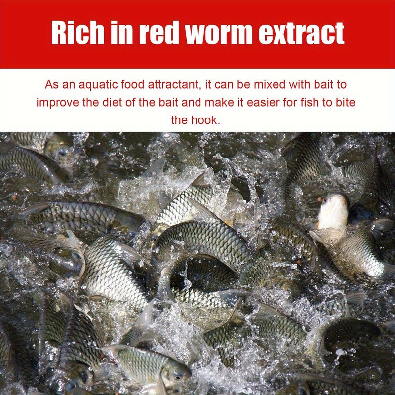 Isca de peixe concentrada para pesca, isca abrangente de nidificação rápida, minhocas vermelhas_voghion.com