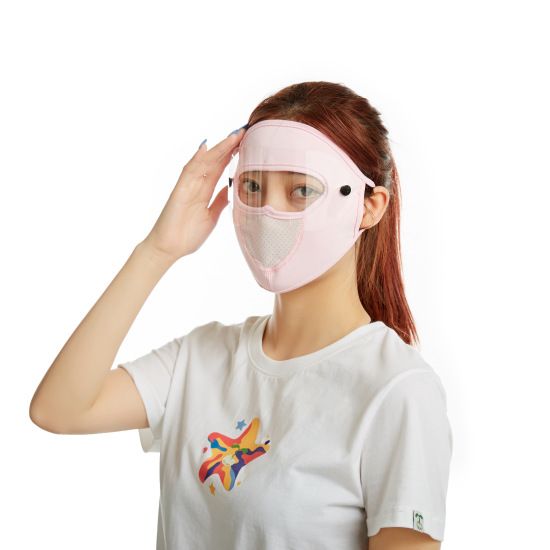 2021 Spring Summer Full Sunscreen Ice Silk Outdoor Cycling Sunshade Windproof UV Protection Breathable Thin Face Mask_voghion.com