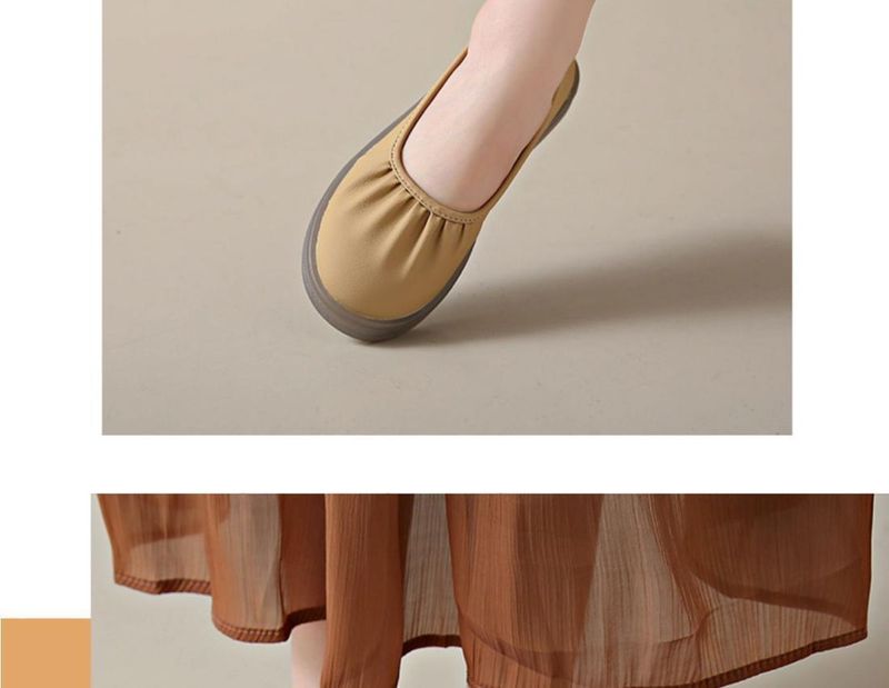 Xiaoxiangfeng Flache, runde Zehenpartie, oft Ole, Hohler Mund, Ingle Kick, Damen 2025 Sommer Neuer Stil mit Rock, Bean_voghion.com