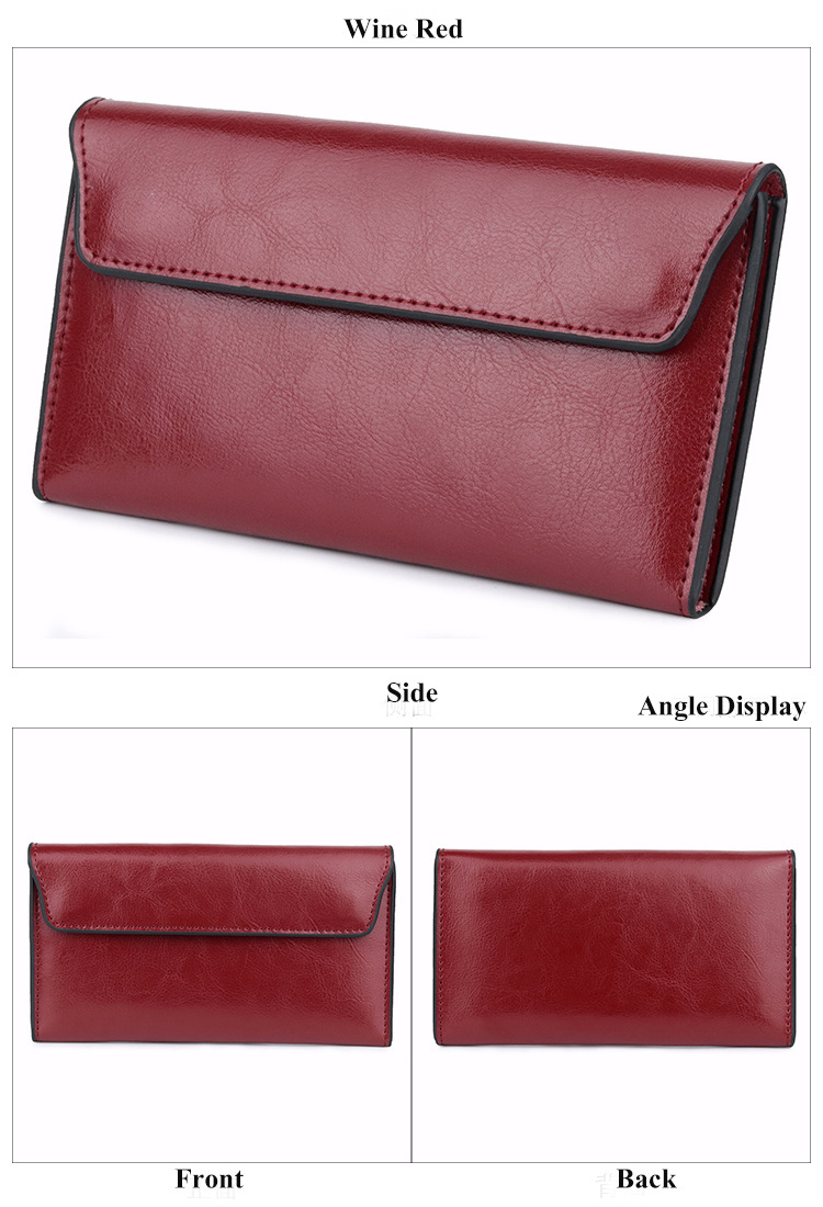 Εξαιρετικά λεπτό γυναικείο πορτοφόλι μεγάλης χωρητικότητας, μοντέρνος, απλός και πολυλειτουργικός γυναικείος συμπλέκτης_voghion.com