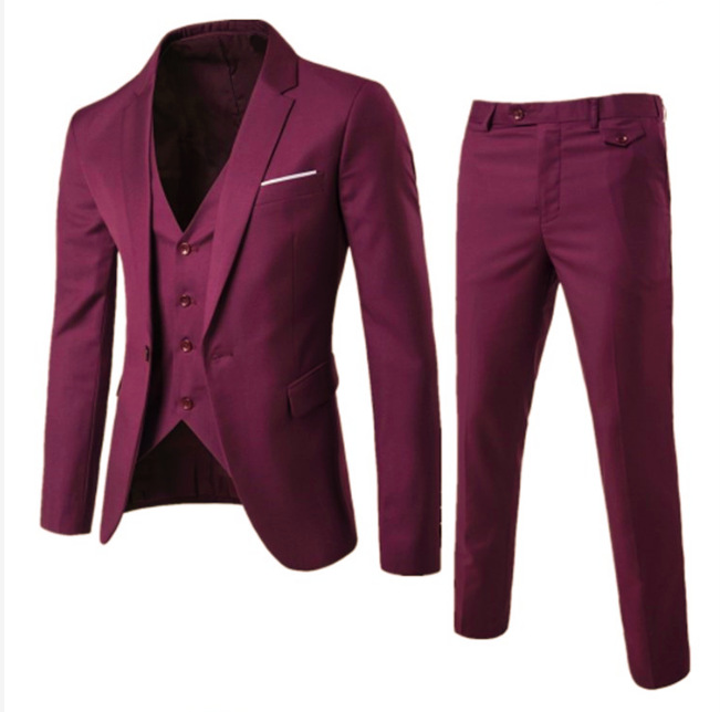 Homens quentes marca blazers 3 peças define ternos de negócios blazer + colete calças casamento formal casacos elegantes jaquetas festa casamento formal casual terno_voghion.com