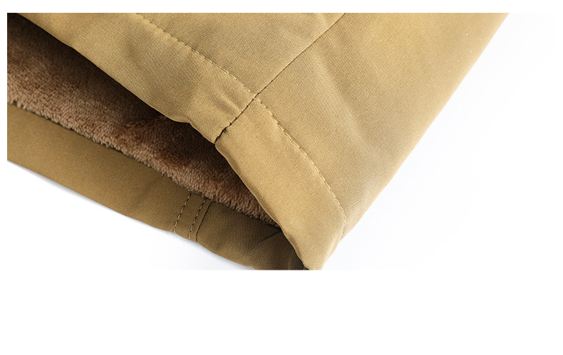 Herrenbekleidung mit Fleece und schwerer Kapuzenjacke mittellanger Mantel_voghion.com