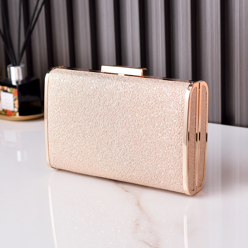 borsa da pranzo in PU moda borsa per abiti e-commerce transfrontaliera borsa per banchetti lucida pochette femminile per feste mondane_voghion.com